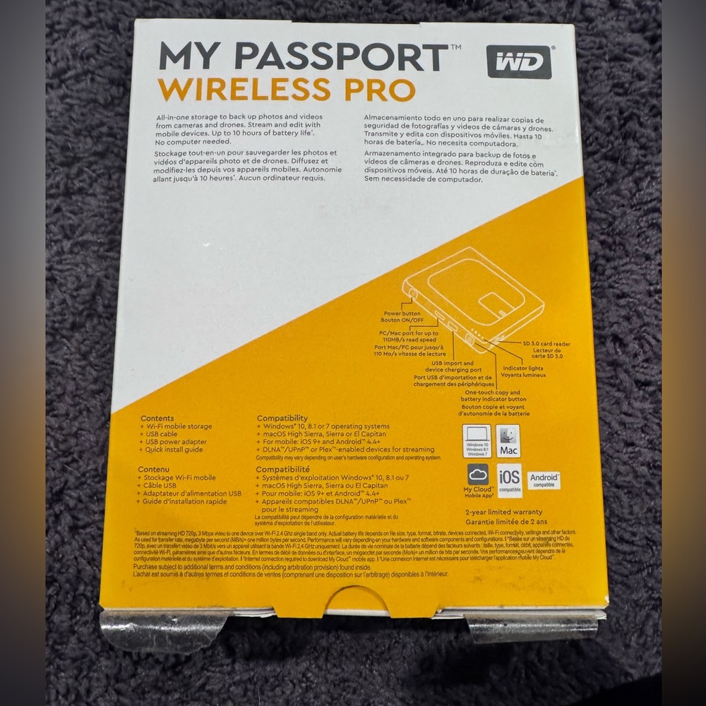 NIB My Passport Wireless Pro - 4TB - Picture 2 of 2